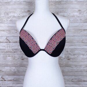 Shade & Shore Bikini Swim Top Light Lift Black 113A